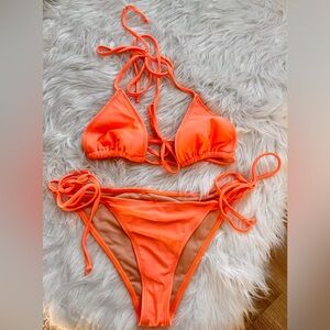 💥MOVING SALE | Fashion Nova bright orange bikini